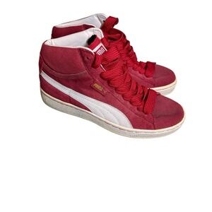 Puma Mid Top 346332-01 Ribbon Red Suede US 7 EUR 39 Mens